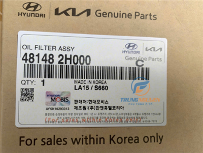 Lọc nhớt hộp số tự động Sonet,Seltos,Carens,Venu,Creta,Kona,Veloster,Verna,Accent,Stargazer - 481482H000